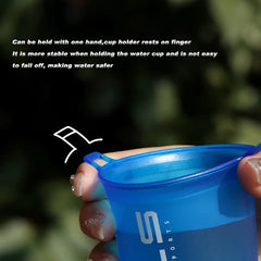WRELS 200ml Sports Water Bottle Folding Portable Drinking Mugs BPA Free Soft Water Cup N detail view