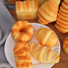 Stretch Squeezing Simulation Bread Squeeze Toy Fake Food Model Simulated Food Breakfa alternate view