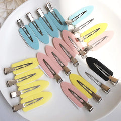 4pcs/lot No Bend Fix Fringe Barrette Seamless Hair Clips Side Bangs Makeup Washing Face Accessories Women Girls Headwear 2025New