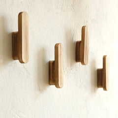 Bohemian Solid Wood Wall Door Back Shelf Simple Home Homestay Bedroom