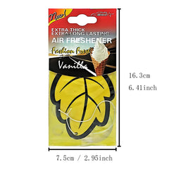 Leaf Shape Hanging Car Air Freshener Tea Paper Scented Tablets