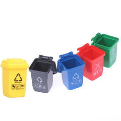 1:12 Dollhouse Miniature Trash Can 5pcs/set Model Furniture Accessories detail view