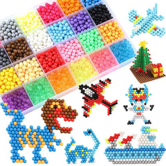 300pcs DIY Water Spray Beads 36 Colors Refill Beads Puzzle Crystal Set Ball Game 3D Hand detail view