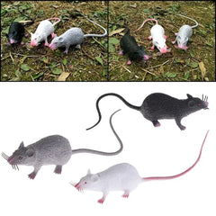Fake Small Rat Lifelike Mouse Model Prop Scary Trick Prank Toy Horror Halloween Party Decor Practica