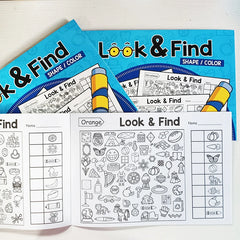 Look and Find Activity Book for Kids with Hidden Objects Focus Attention Practice Fun Coloring Book