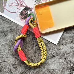 Phone Lanyard Strap Colorful Key Chain Card Decorations Cell Phone Pendant Premium Wri close-up view