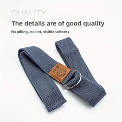 Yoga Stretching Strap with Metal Rings | Fitness and Flexibility Aid detail view