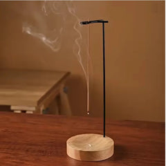 Wooden Upside Down Incense Burner | Anti-Ash Incense Stick Holder alternate view
