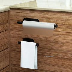 Towel Holder Adhesive Tissue Hanger Toilet Roll Paper Dispenser Cabinet Storage Napkin R detail view