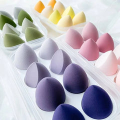 4/8pcs Makeup Sponge Blender Set | Soft Latex Foundation Blending Sponges alternate view