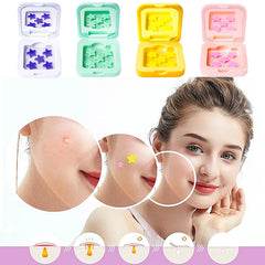 Star Shaped Hydrocolloid Acne Patches | Invisible Pimple Stickers with Mirror alternate view