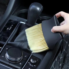 Car interior sweeping dust soft brush car wash tool artifact car interior gap dust brush detail view
