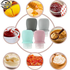 30ml Condiment Squeeze Bottle Silicone Salad Dressing Container Tomato Sauce Seasoning S detail view