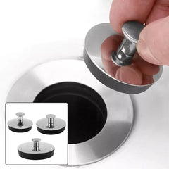 Universal Stainless Steel Sink Plug Drain Stopper | Fits 33-35mm, 43-44mm, 54-55mm Dr alternate view