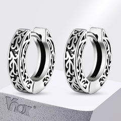 Stainless Steel Small Hoop Earrings for Men | Hypoallergenic Huggies