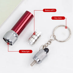 Mini Keychain LED Flashlight | Pocket Emergency Light close-up view