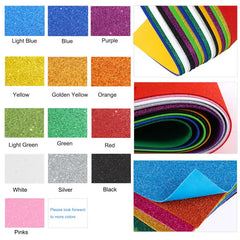 Glitter Foam Paper Sparkles Paper 40cmx60cm Without Glue for Children's Craft Activities DIY Cutters Flash Handcraft Foam Paper