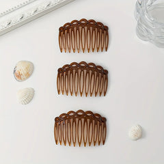 Teeth Plastic Hair Side Comb Vintage Twist Comb French Style Hair Clip Comb Hair Accesso detail view