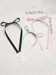 2/12/36 Pcs Fashion Simple Sweet Bow Ribbon Hair Clips For Women Girls Party Hair Access detail view