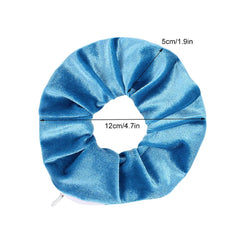 Portable Sight Secret Hair Tie Hidden Safe Storage Case Hair Scrunchie With Zipper H alternate view