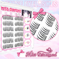 Glue Free False Eyelash | Natural Style Reusable Lashes for Beginners detail view