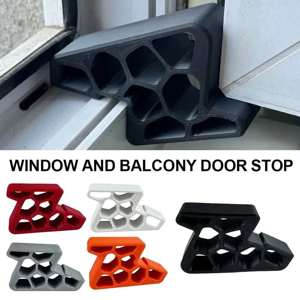 Heavy Duty Door Stopper Non-Slip Balcony Window Door Wedge Easy Install for Home Office Bathroom Kit