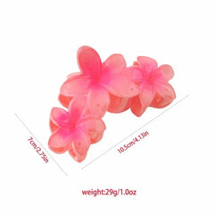 1/2pcs Fashion Gradient Egg Flower Hair Claws Clip For Women Sweet Acrylic Girls Hair alternate view