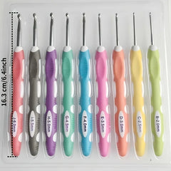 1pc/9pcs Sewing & Knitting Supplies Ergonomic Crochet Hook Set Crochet Needles Knitti alternate view
