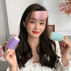 Self-Adhesive Hair Rollers for Curls | Heatless Lazy Hair Curling Tool