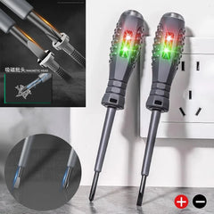 Electrician Test Screwdriver Set | Non-Contact Voltage Tester 12-250V with Dual-Color LED