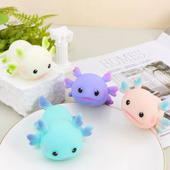 Cute Axolotl Squeeze Toys | Cartoon Stress Relief Squishy for Kids and Adults