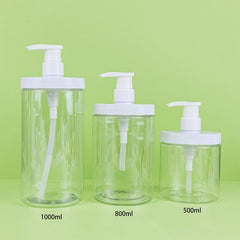 100-800ml Wide Mouth Refillable Pump Dispenser Bottles For Travel Bathroom Soap Shampoo detail view