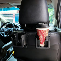 Car Seat Backrest Storage Rack with Cup and Phone Holder