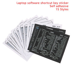 Windows PC Keyboard Shortcut Sticker | Quick Reference Decal for Laptop Desktop alternate view