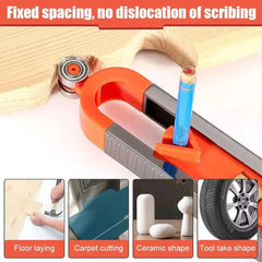 Multifunctional Contour Gauge | Precise Shape Duplication Tool for Tile Work and Woodwor detail view