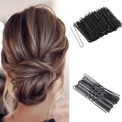 50pcs 5cm Bridal Bun Secure Styling Bobby Hair Clip U Shaped Hairpins Salon Hair Styling Tools XKBJ18