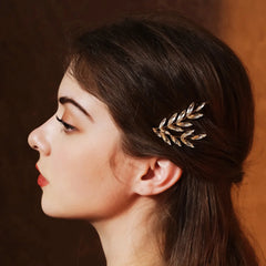 Fashion Bridal Barrettes Clear Crystal Women Hair Ornaments Hair Pins Women Hair Clips Bridal Hair Jewelry Accessories