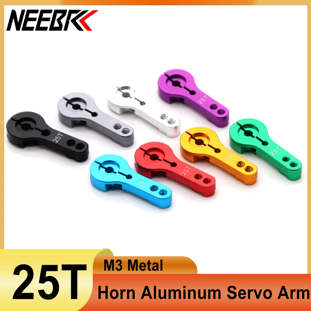 NEEBRC 25T Horn Aluminum Servo Arm for RC Car Truck Crawler Plane Helicopter Robot Wltoys MN78 MN82