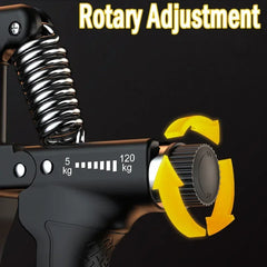 Adjustable Hand Gripper | 5-120 kg Heavy Finger Strengthener for Muscle Recovery alternate view