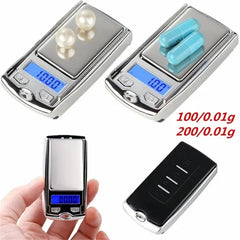 Mini Pocket Digital Scale 100g/200g | Portable Precision Weighing with LCD Backlit Displ detail view