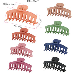 Korean Solid Large Hair Claws Elegant Frosted Acrylic Hair Clips Hairpins Barrettes Headwear for Women Girls Hair Accessories