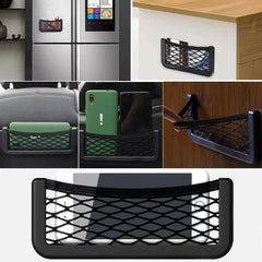Car Organizer Mesh Storage Bag Elastic Net Pocket