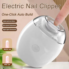 2 IN 1 Electric Nail Clipper Cutter With LED Light Automatic Nail Grinder Trimmer For Ba detail view