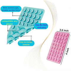 Silicone Suction Cup Phone Stand, Hands-Free Double-Sided Grip
