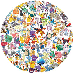 50/100/200pcs Pokemon Anime Stickers Pikachu Kawaii Sticker Laptop Suitcase Skateboar alternate view
