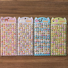 4 Sheets Mini Animal Face Stickers | Cute Pet Head Decals for DIY Crafts and Journals detail view