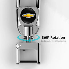 Chevrolet Metal Keychain Key Ring | Car Logo Pendant for Auto Accessories close-up view