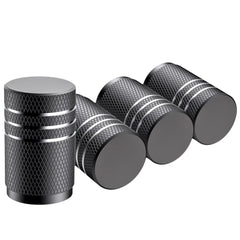 4Pcs Car Tire Valve Stems Cap Knurling Style Tire Valve Cap Aluminum Tire Wheel Stem alternate view