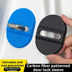 Self-Adhesive Car Door Lock Protective Cover 4-Pack