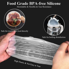 Silicone Stretch Lid Kitchen Accessories Can Be Reused Food Cover Plastic Wrap Cover Fre detail view